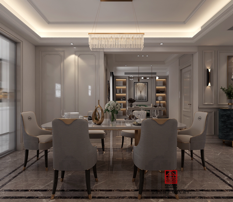 榮盛御府184平米歐式風格研發(fā)效果圖