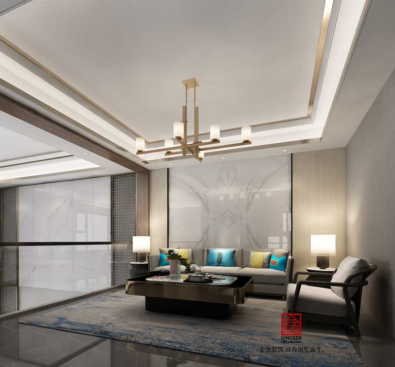 榮盛御府裝修373平米現(xiàn)代風格研發(fā)效果圖