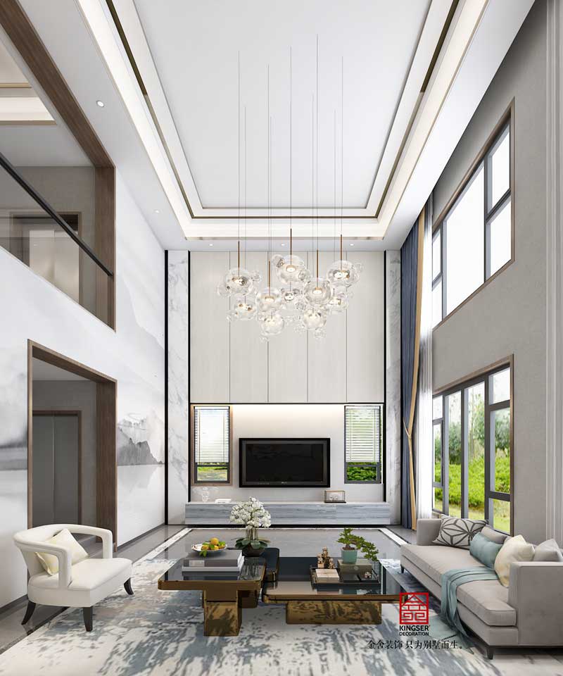 榮盛御府裝修373平米現(xiàn)代風格研發(fā)效果圖