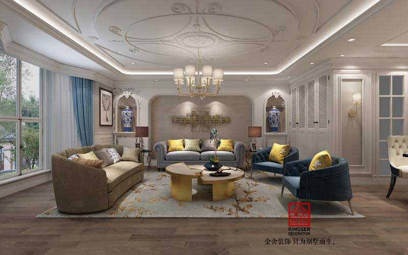 北京金港國際180平米歐式風(fēng)格裝修效果圖