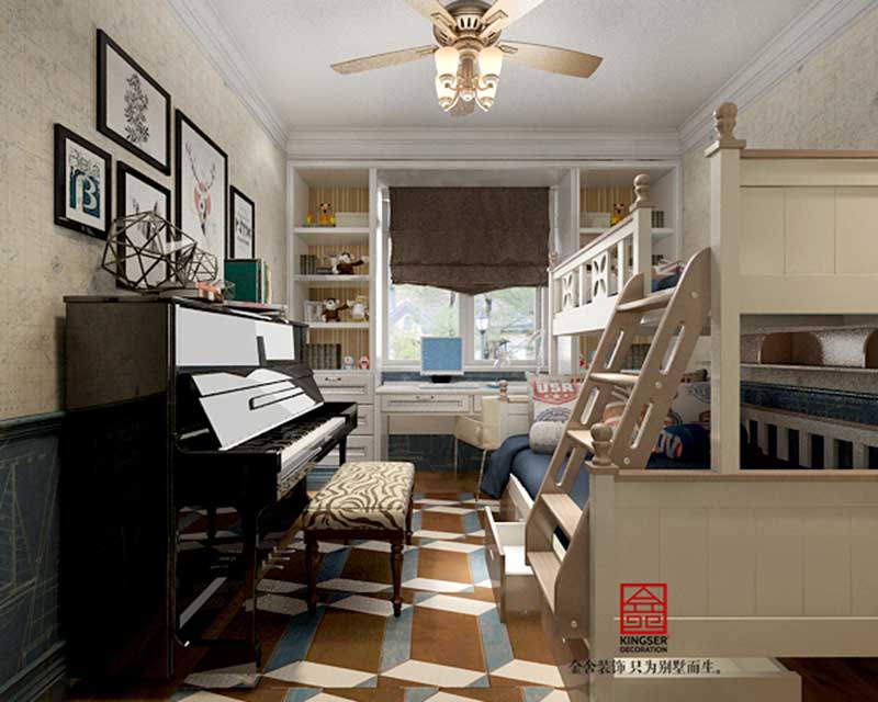 北京金港國際180平米歐式風(fēng)格裝修效果圖