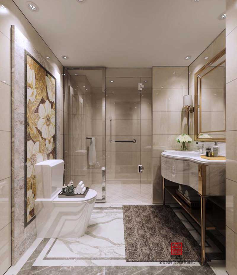 北京金港國際180平米歐式風(fēng)格裝修效果圖