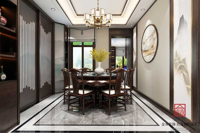 榮盛華府185平中式風(fēng)格裝修設(shè)計(jì)案例