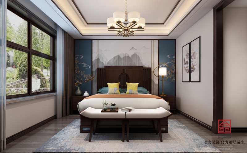 榮盛華府185平中式風(fēng)格裝修設(shè)計(jì)案例
