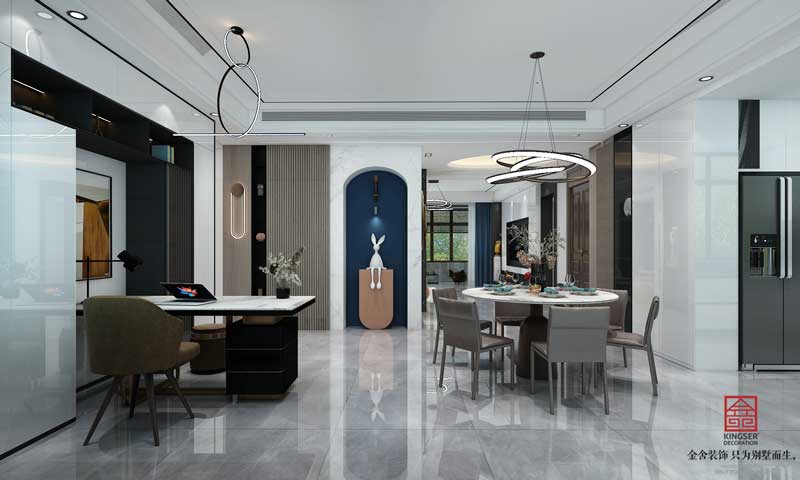 榮盛華府躍層裝修設(shè)計(jì)效果圖