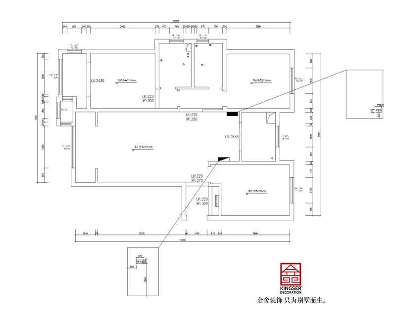 假日麗城135平米三室兩廳戶(hù)型解析