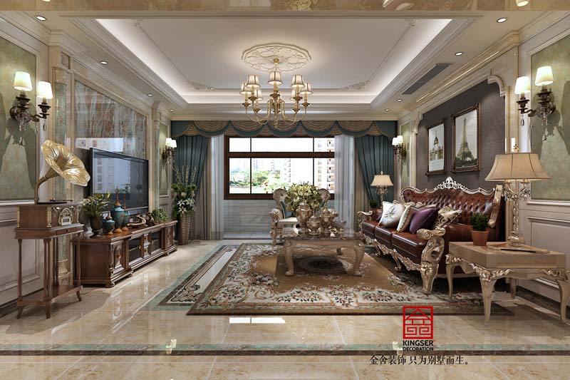 國賓壹號139平歐式風(fēng)格裝修效果圖