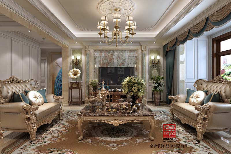 國賓壹號139平歐式風(fēng)格裝修效果圖