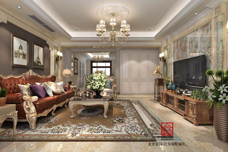 國賓壹號139平歐式風(fēng)格裝修效果圖