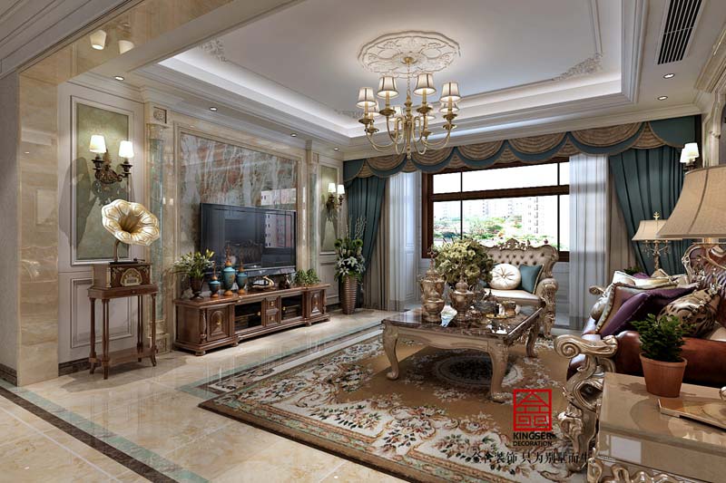 國賓壹號139平歐式風(fēng)格裝修效果圖