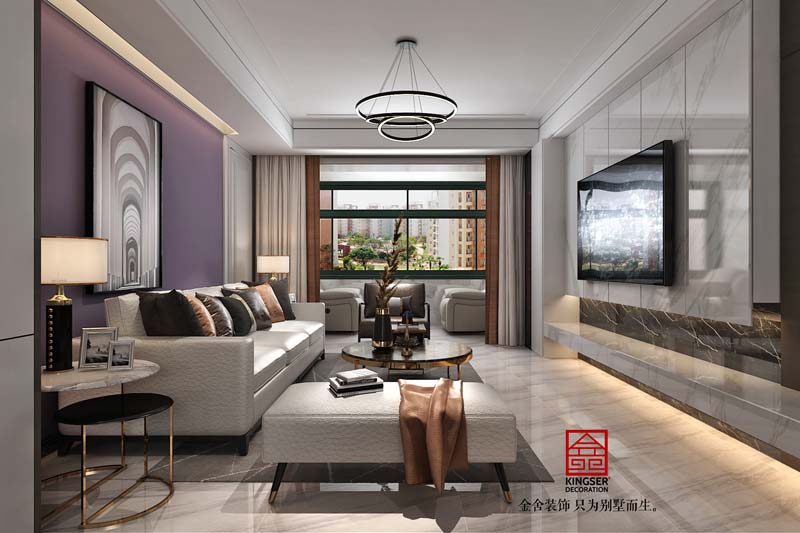 恒大御景半島裝修153平現(xiàn)代風(fēng)格效果圖