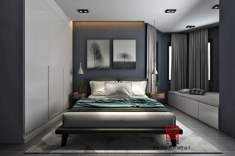 維多利亞三期122平米極簡風格裝修設計效果圖