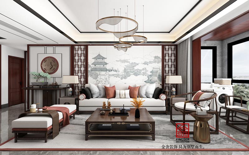 東城國際-新中式風格-裝修效果圖