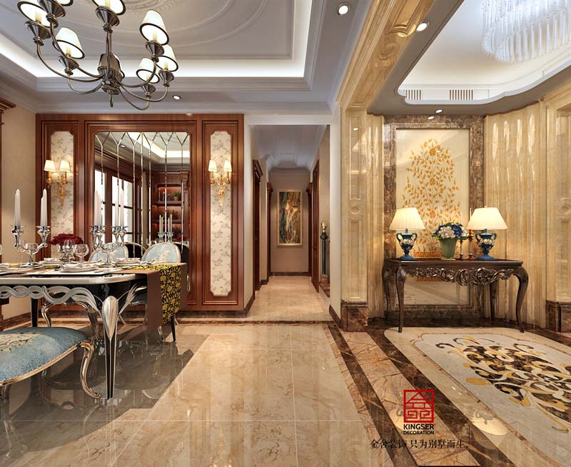保定裝修香邑瀾山270平米歐式風格效果圖