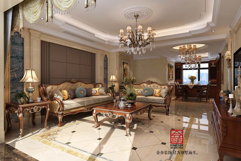 國賓壹號139平米歐式風(fēng)格裝修案例