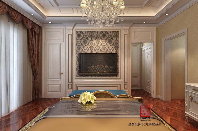 御龍灣裝修設計200平米歐式風格效果圖