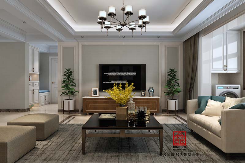 國賓壹號139平裝修美式風(fēng)格效果圖