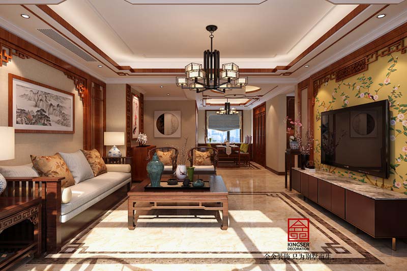 國(guó)賓壹號(hào)中式風(fēng)格效果圖