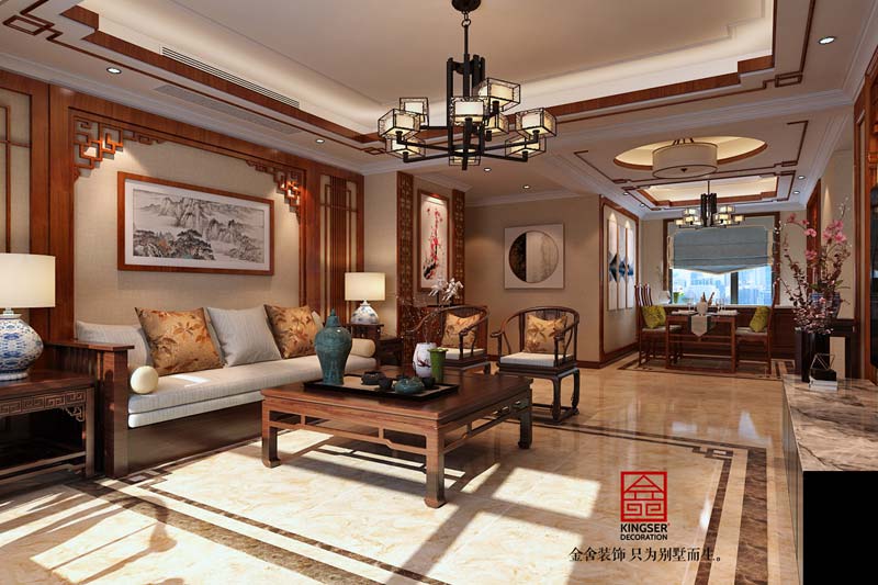 國(guó)賓壹號(hào)中式風(fēng)格效果圖