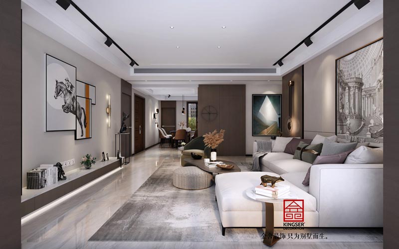 榮盛華府輕奢風(fēng)格裝修效果圖