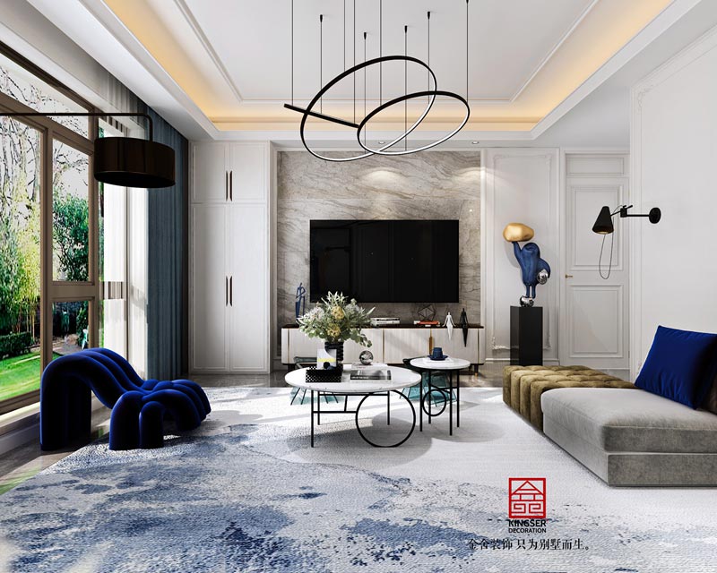 大者別墅裝修設(shè)計-200㎡-現(xiàn)代法式方案