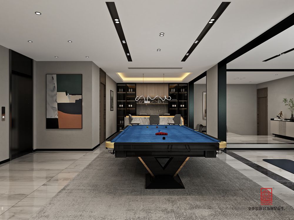 開(kāi)元府398平米新中式風(fēng)格裝修-休息室