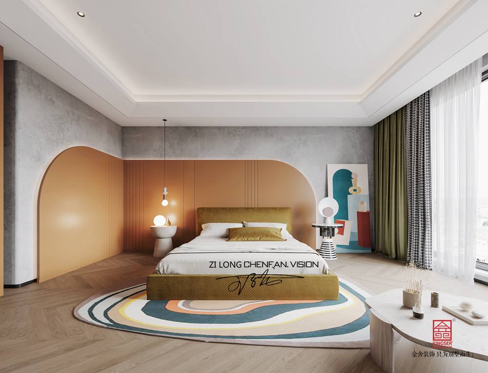 民生合院1200平米后現(xiàn)代風(fēng)格裝修-兒童房