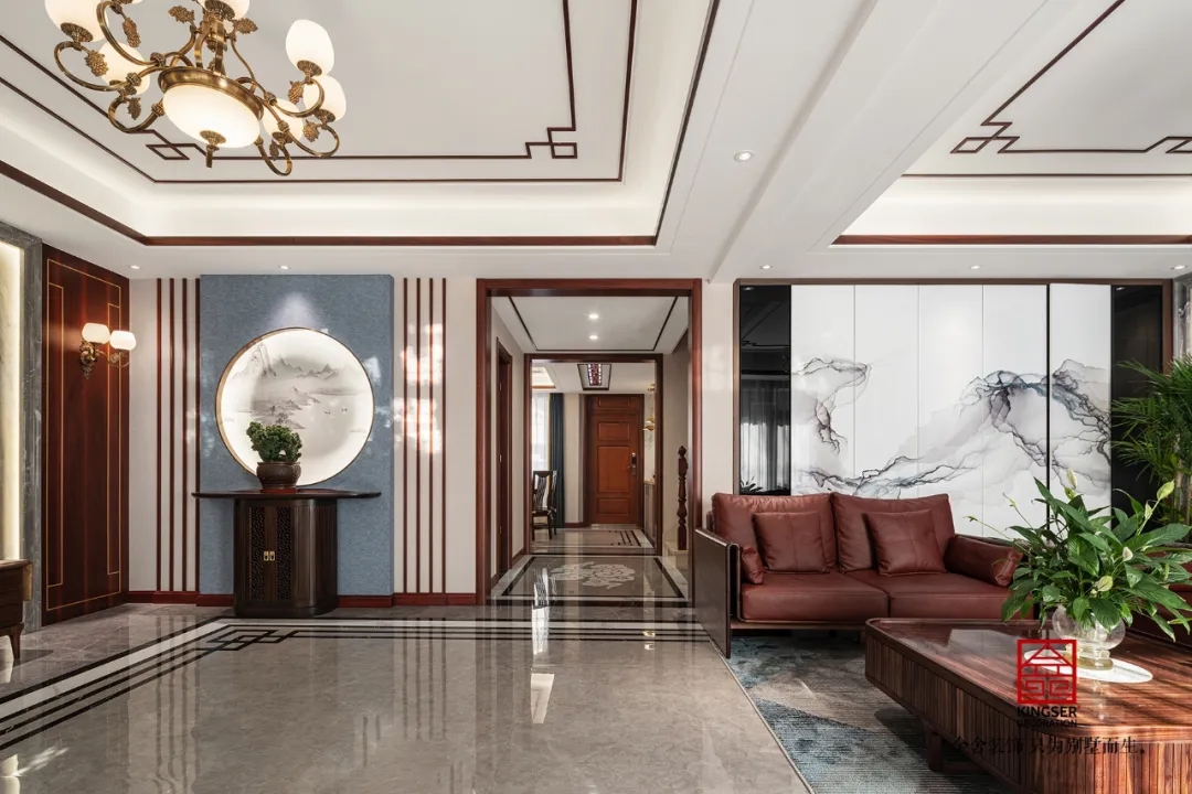 大者別墅300平米新中式風(fēng)格裝修-玄關(guān)