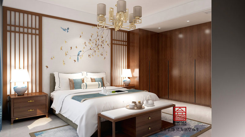 墅洋居禮四室兩廳新中式裝修設(shè)計(jì)