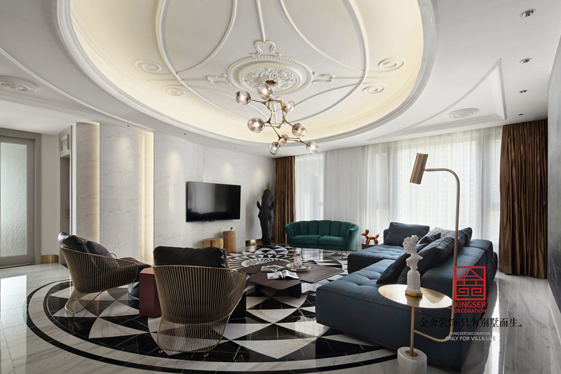 天山九峯210㎡當代風格裝修實景圖