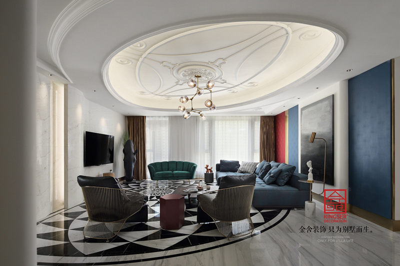 天山九峯210㎡當代風格裝修實景圖