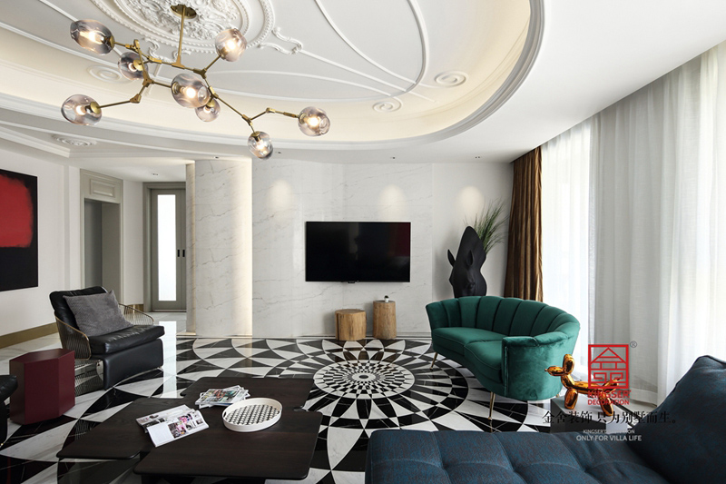 天山九峯210㎡當代風格裝修實景圖