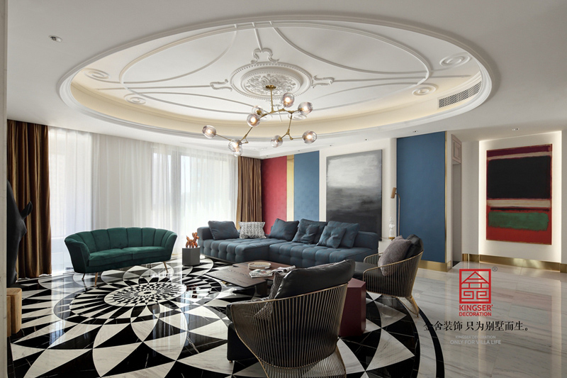 天山九峯210㎡當代風格裝修實景圖