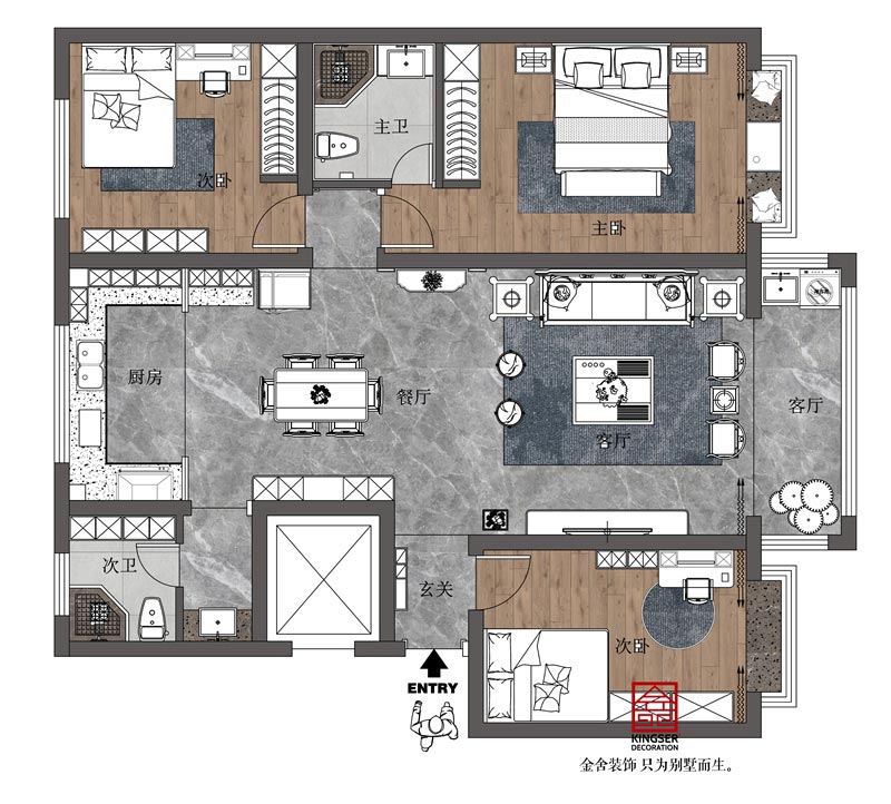 東城國(guó)際140平米原始平面布置圖