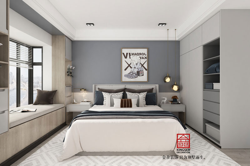 東城國(guó)際140平新中式風(fēng)格裝修效果圖