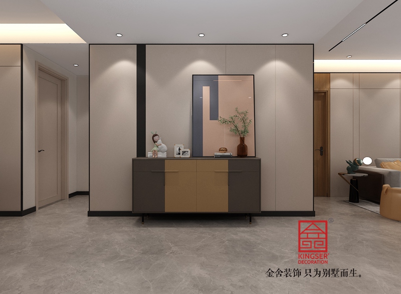 榮盛御府184平米現(xiàn)代簡約風格裝修-玄關