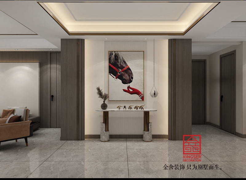 榮盛御府186平米裝修-現(xiàn)代輕奢-玄關