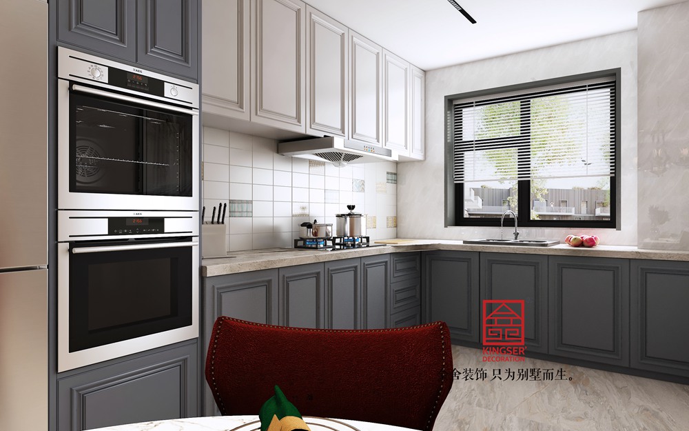 九里晴川142平米簡歐風(fēng)格裝修-廚房