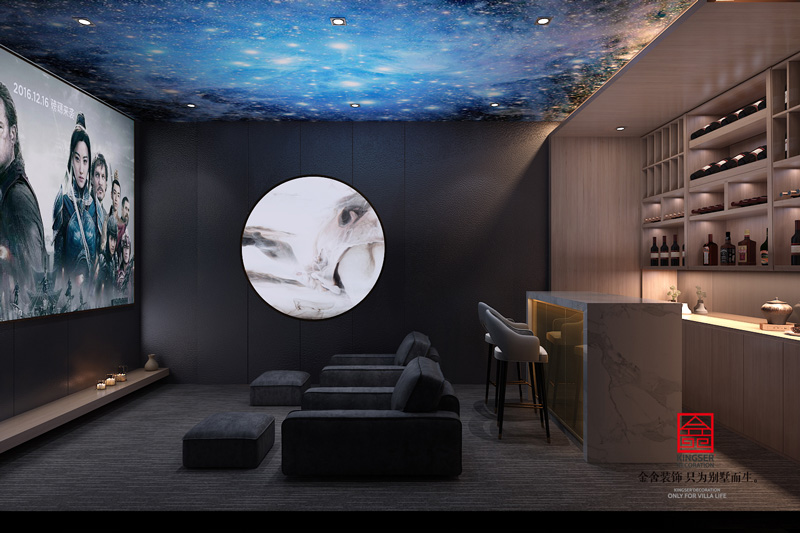 大者聯(lián)排別墅-混搭-影音室設(shè)計效果圖