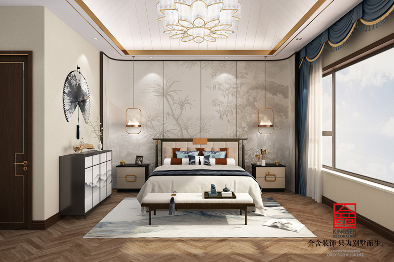 大者聯(lián)排別墅-混搭-主臥設(shè)計效果圖