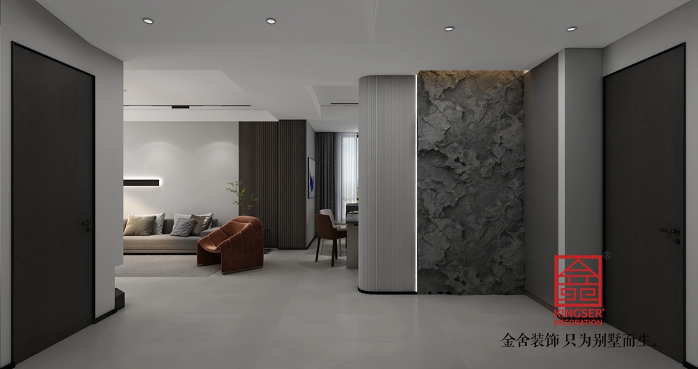 漢王府160平米現(xiàn)代極簡(jiǎn)風(fēng)格裝修-玄關(guān)