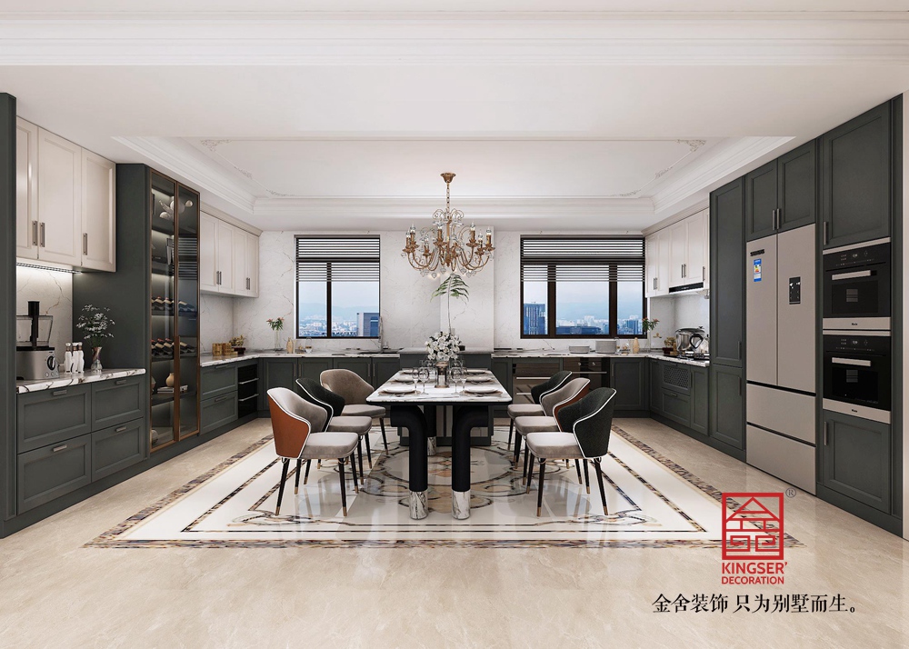 瑞凝府185平米歐式風格裝修-廚房
