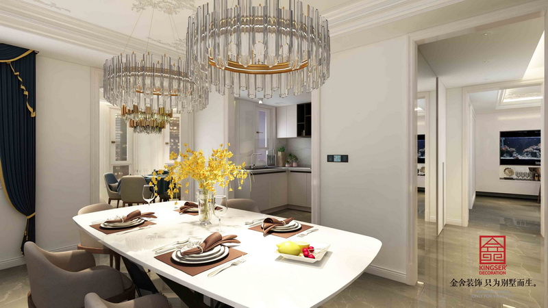 橡樹(shù)灣300平米現(xiàn)代風(fēng)格裝修-餐廳