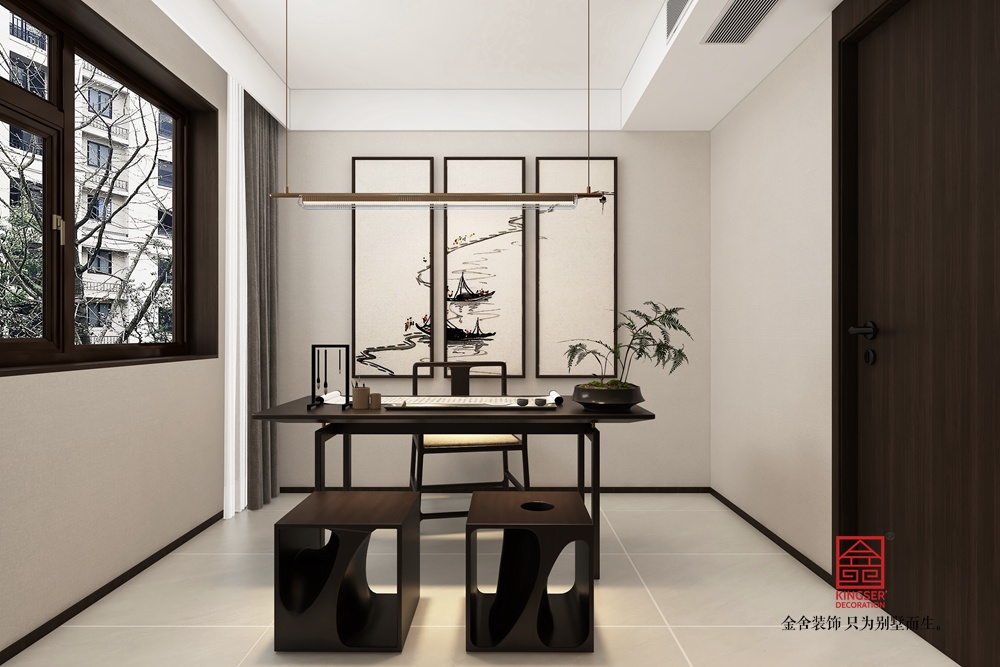 弘石灣192平米新中式風格裝修-餐廳