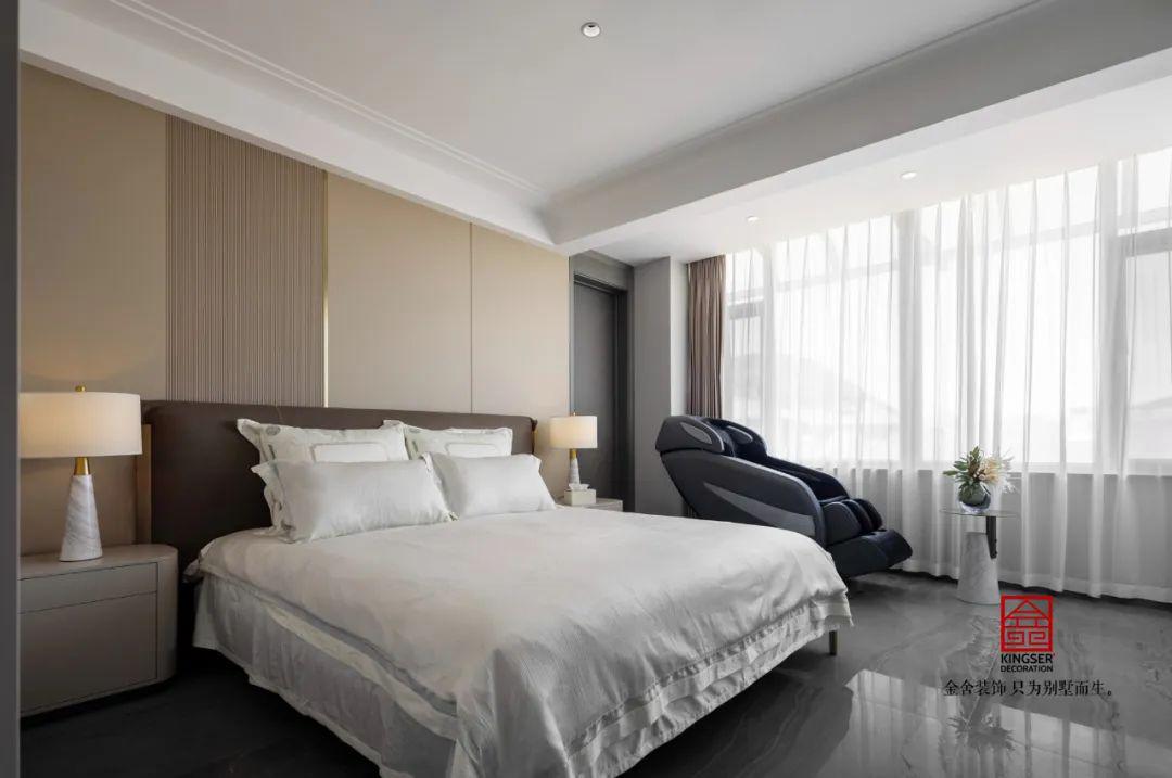 大者別墅400平米輕奢風(fēng)格裝修-臥室