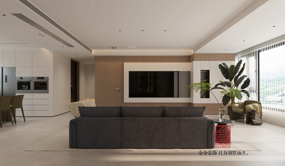 高新苑193平米現(xiàn)代風(fēng)格裝修-客廳