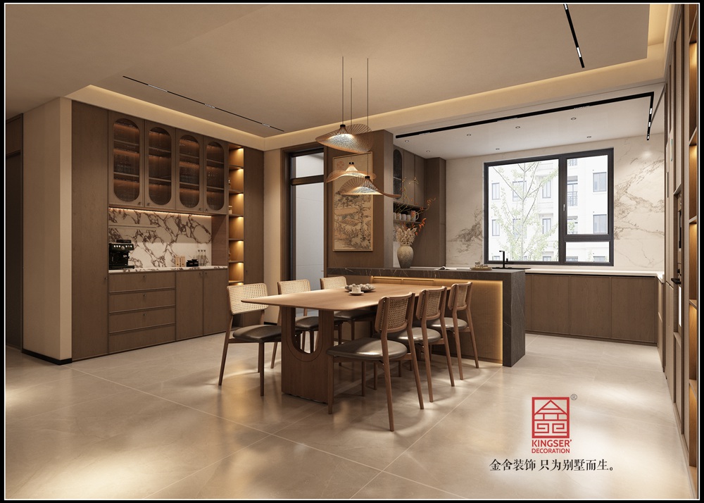 中海峯200平米宋氏美學(xué)風(fēng)格裝修-餐廳