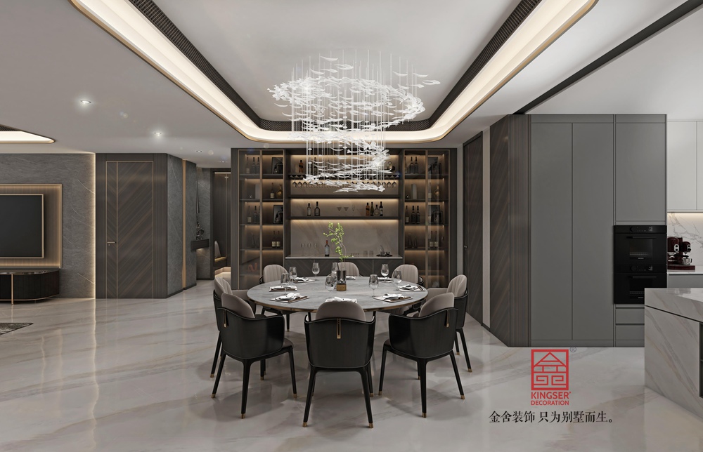 中海峯270平米港式風(fēng)格裝修-餐廳