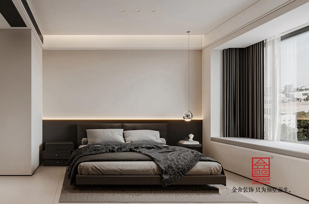 云山樾175平米現(xiàn)代簡約風(fēng)格裝修-臥室