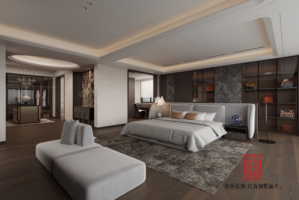 安平自建別墅700平米現(xiàn)代簡約風(fēng)格裝修-臥室